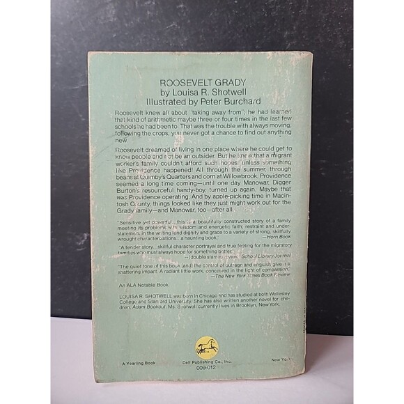 Roosevelt Grady By Louisa R. Shotwell Paperback - Picture 9 of 10